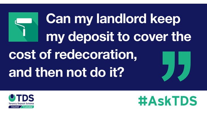 can a landlord claim for redecoration without doing the work