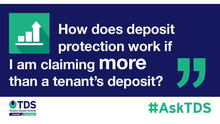 deposit protection claims more than tenants deposit