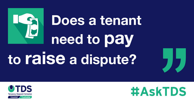 Does a tenant need to pay to raise a dispute graphic