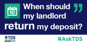When should me landlord return my deposit? image