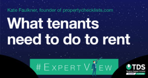 Image saying What tenants need to do to rent