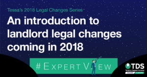 Image saying an introduction to landlord legal changed coming int 2018