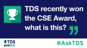 TDS recently won the CSE Award - blog image