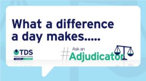 Image saying Adjudication Digest What a difference a day makes