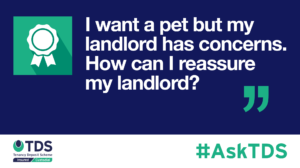 AskTDS blog image - pets and landlord concerns